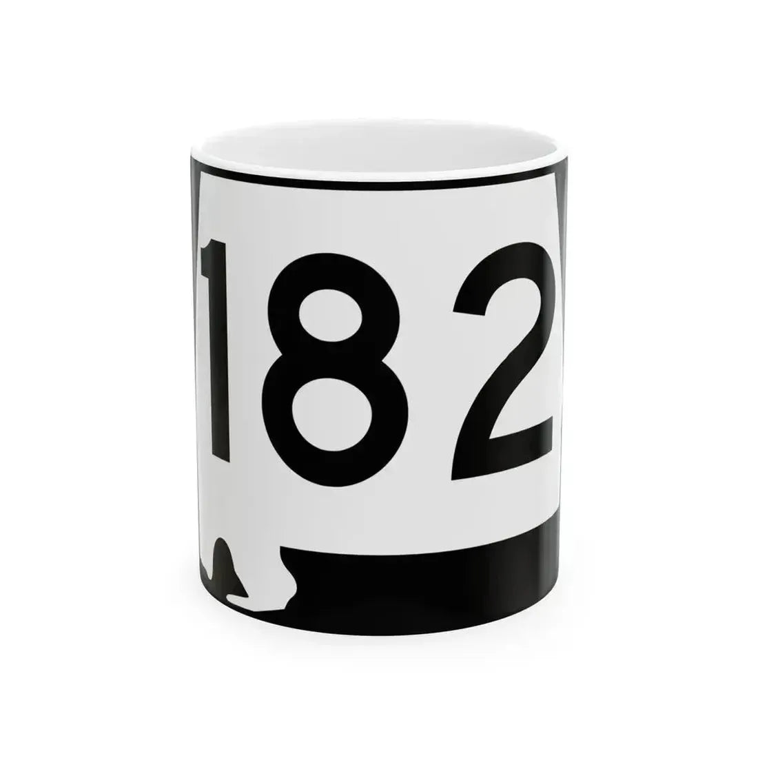 Alabama 182 (Alabama) (Road Sign) White Coffee Mug - Go Mug Yourself
