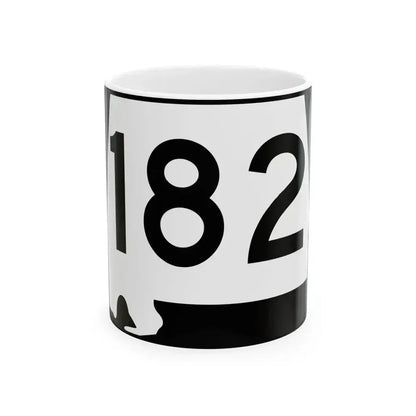 Alabama 182 (Alabama) (Road Sign) White Coffee Mug - Go Mug Yourself