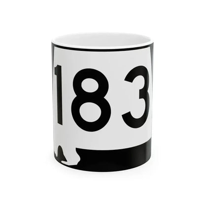 Alabama 183 (Alabama) (Road Sign) White Coffee Mug 11oz - Go Mug Yourself