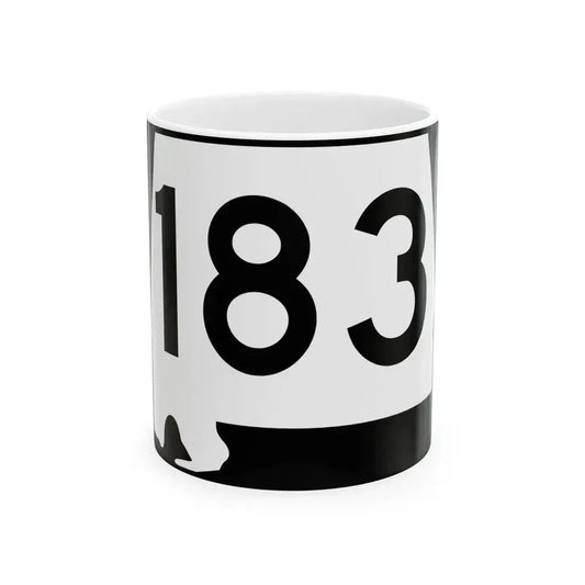 Alabama 183 (Alabama) (Road Sign) White Coffee Mug 11oz - Go Mug Yourself