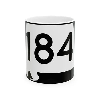 Alabama 184 (Alabama) (Road Sign) White Coffee Mug 11oz - Go Mug Yourself