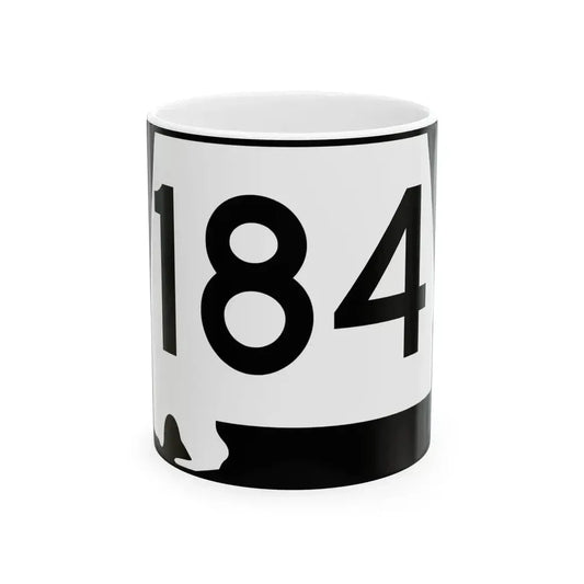 Alabama 184 (Alabama) (Road Sign) White Coffee Mug 11oz - Go Mug Yourself
