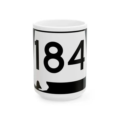 Alabama 184 (Alabama) (Road Sign) White Coffee Mug 15oz - Go Mug Yourself