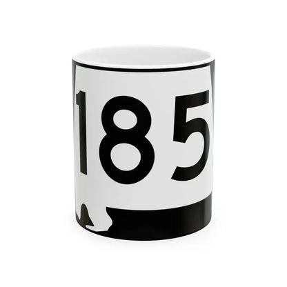 Alabama 185 (Alabama) (Road Sign) White Coffee Mug 11oz - Go Mug Yourself