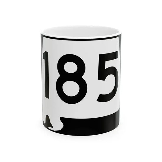 Alabama 185 (Alabama) (Road Sign) White Coffee Mug 11oz - Go Mug Yourself