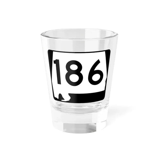 Alabama 186 (Alabama) (Road Sign) Shot Glass 1.5oz 1.5oz - Go Mug Yourself