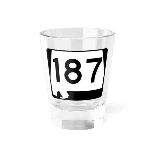 Alabama 187 (Alabama) (Road Sign) Shot Glass 1.5oz 1.5oz - Go Mug Yourself