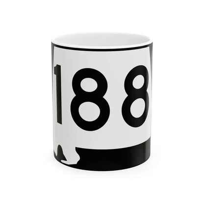 Alabama 188 (Alabama) (Road Sign) White Coffee Mug 11oz - Go Mug Yourself