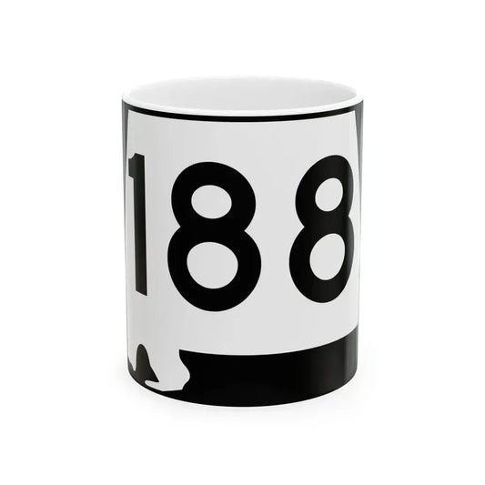 Alabama 188 (Alabama) (Road Sign) White Coffee Mug 11oz - Go Mug Yourself