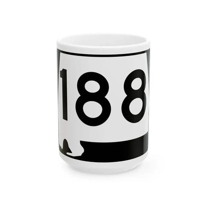 Alabama 188 (Alabama) (Road Sign) White Coffee Mug 15oz - Go Mug Yourself