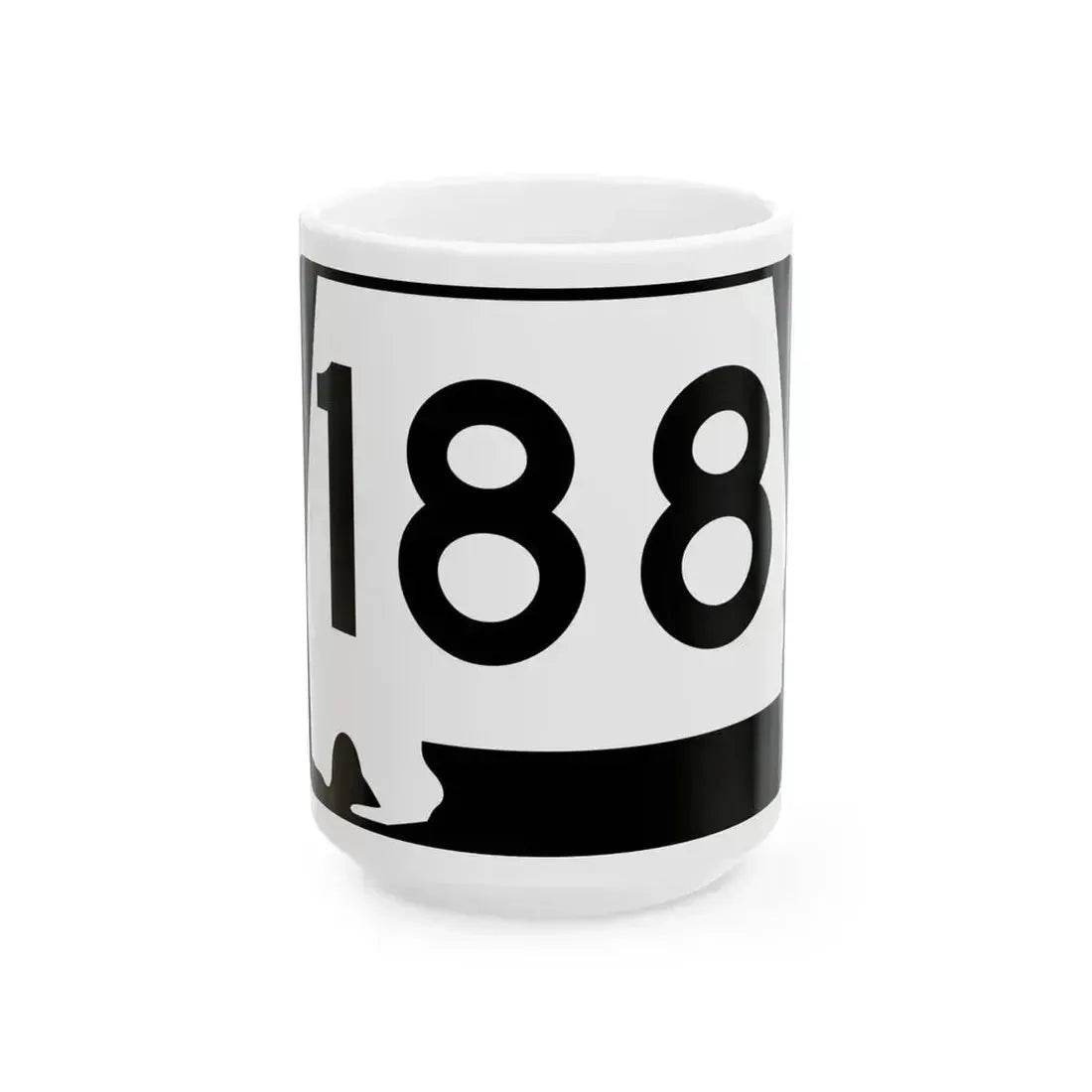 Alabama 188 (Alabama) (Road Sign) White Coffee Mug - Go Mug Yourself