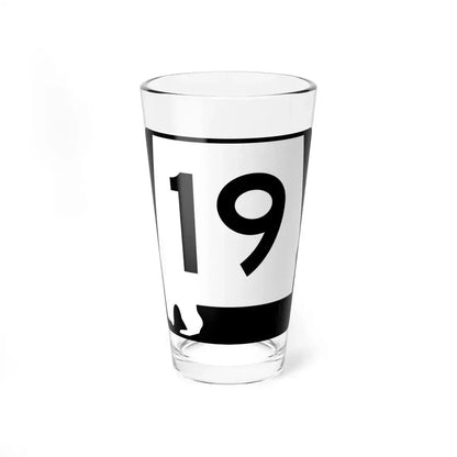 Alabama 19 (Alabama) (Road Sign) Pint Glass 16oz 16oz - Go Mug Yourself