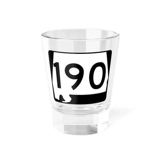Alabama 190 (Alabama) (Road Sign) Shot Glass 1.5oz 1.5oz - Go Mug Yourself