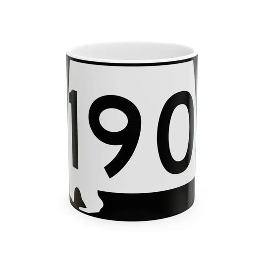 Alabama 190 (Alabama) (Road Sign) White Coffee Mug 11oz - Go Mug Yourself