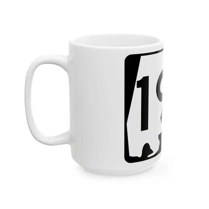 Alabama 190 (Alabama) (Road Sign) White Coffee Mug - Go Mug Yourself