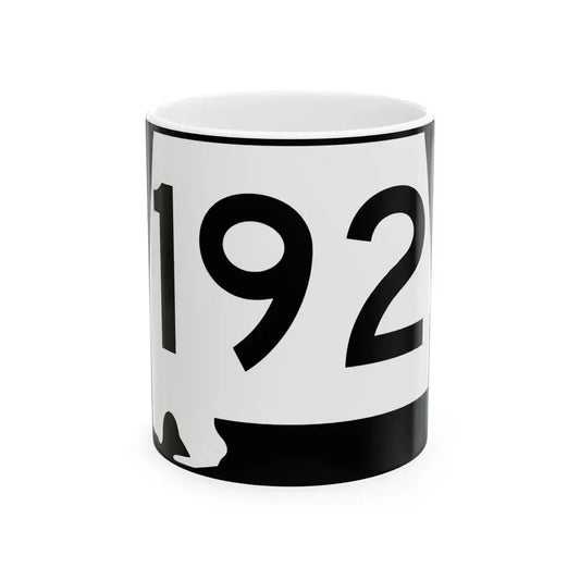 Alabama 192 (Alabama) (Road Sign) White Coffee Mug 11oz - Go Mug Yourself