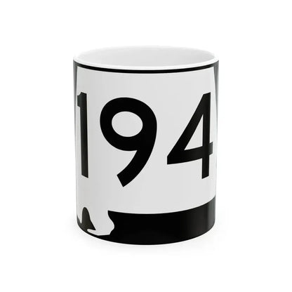 Alabama 194 (Alabama) (Road Sign) White Coffee Mug 11oz - Go Mug Yourself