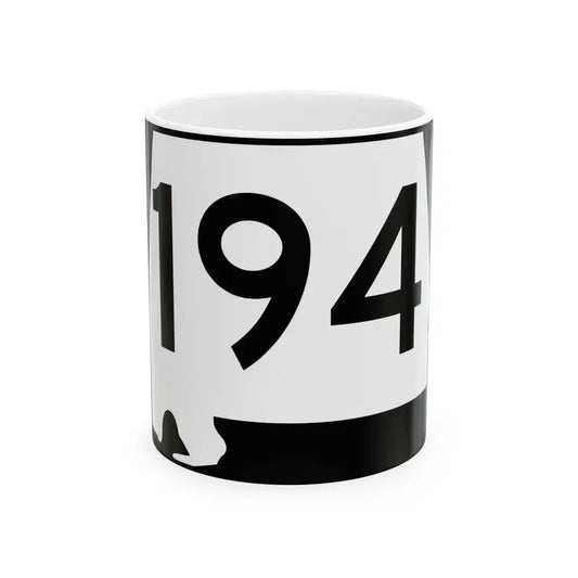 Alabama 194 (Alabama) (Road Sign) White Coffee Mug 11oz - Go Mug Yourself