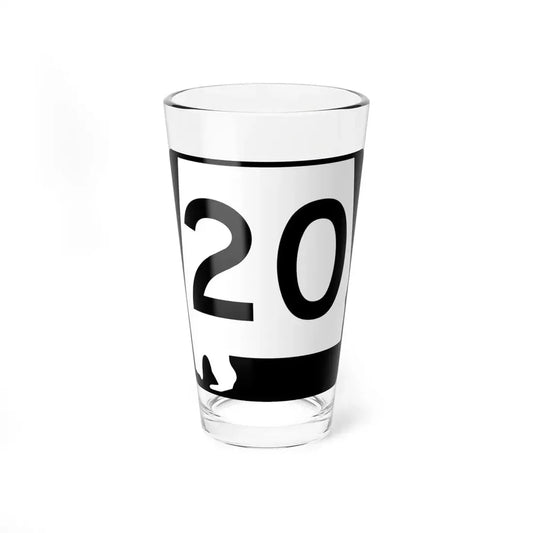 Alabama 20 (Alabama) (Road Sign) Pint Glss 16oz 16oz - Go Mug Yourself