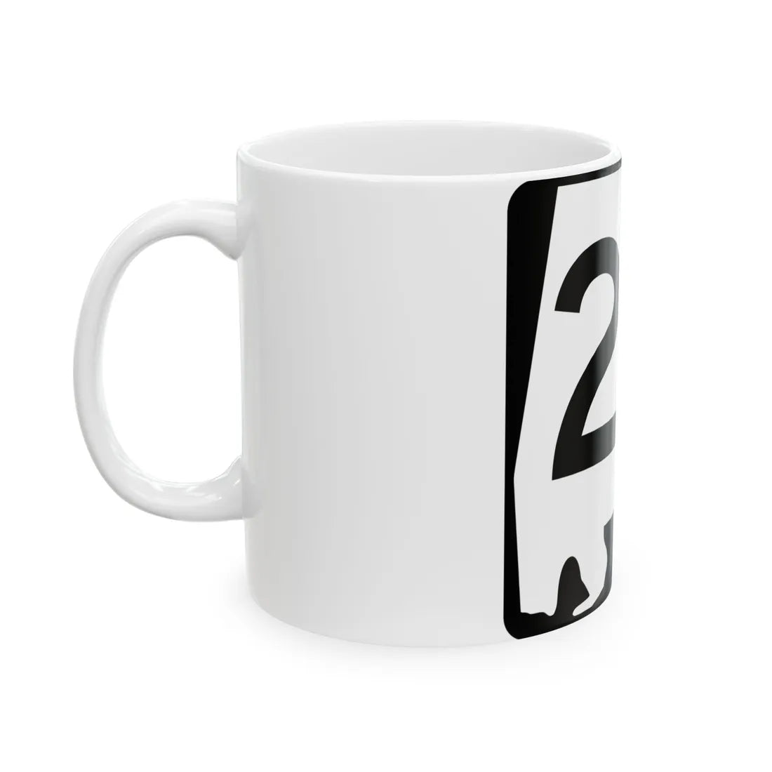 Alabama 20 (Alabama) (Road Sign) White Coffee Mug - Go Mug Yourself