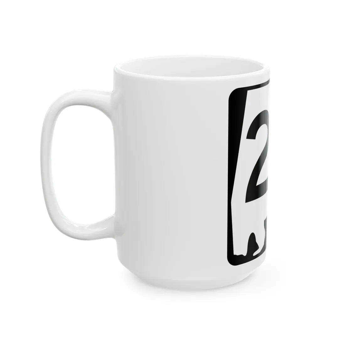 Alabama 20 (Alabama) (Road Sign) White Coffee Mug - Go Mug Yourself