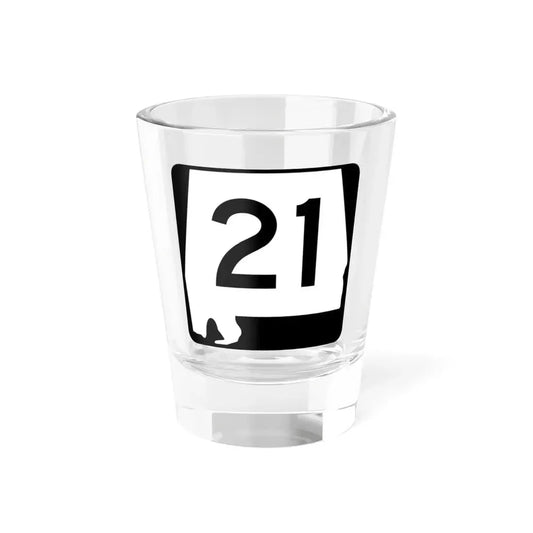 Alabama 21 (Alabama) (Road Sign) Shot Glass 1.5oz 1.5oz - Go Mug Yourself