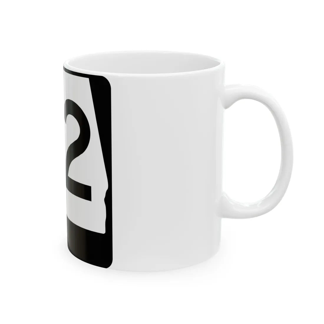 Alabama 22 (Alabama) (Road Sign) White Coffee Mug - Go Mug Yourself