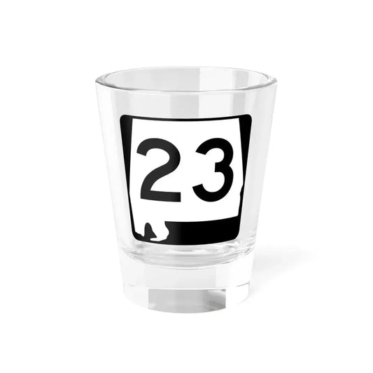 Alabama 23 (Alabama) (Road Sign) Shot Glass 1.5oz 1.5oz - Go Mug Yourself