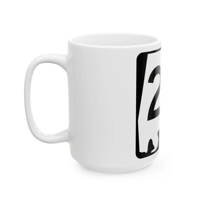 Alabama 23 (Alabama) (Road Sign) White Coffee Mug - Go Mug Yourself