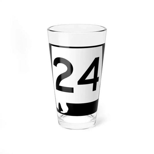 Alabama 24 (Alabama) (Road Sign) Pint Glass 16oz 16oz - Go Mug Yourself