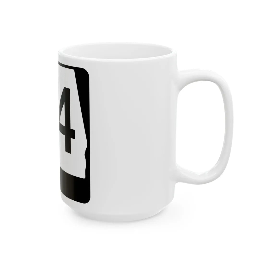 Alabama 24 (Alabama) (Road Sign) White Coffee Mug - Go Mug Yourself