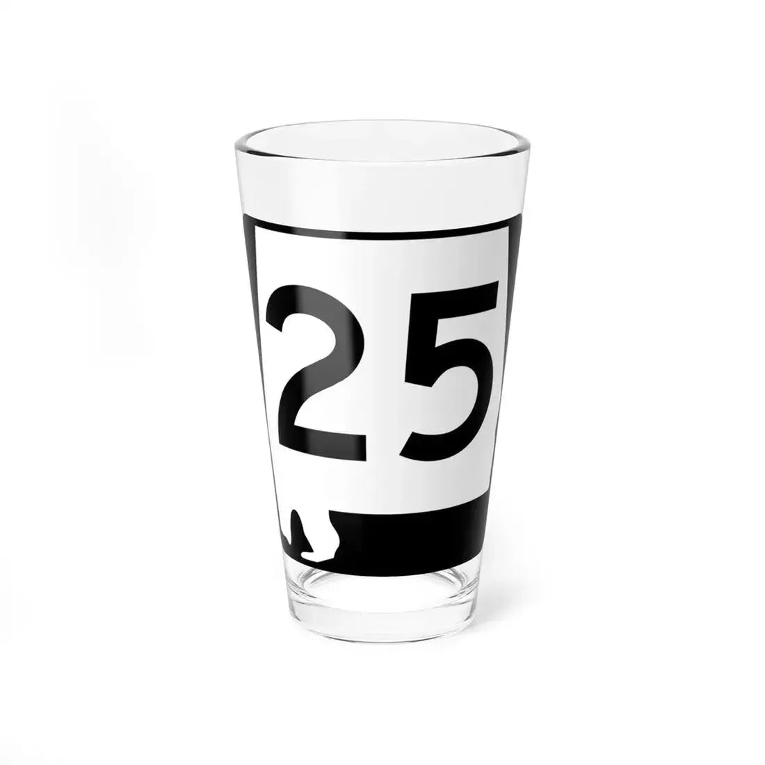 Alabama 25 (Alabama) (Road Sign) Pint Glass 16oz 16oz - Go Mug Yourself
