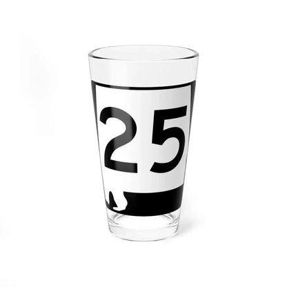 Alabama 25 (Alabama) (Road Sign) Pint Glass 16oz 16oz - Go Mug Yourself