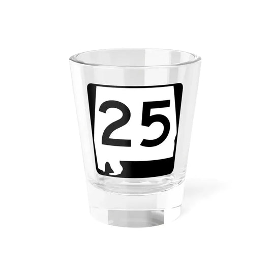 Alabama 25 (Alabama) (Road Sign) Shot Glass 1.5oz 1.5oz - Go Mug Yourself