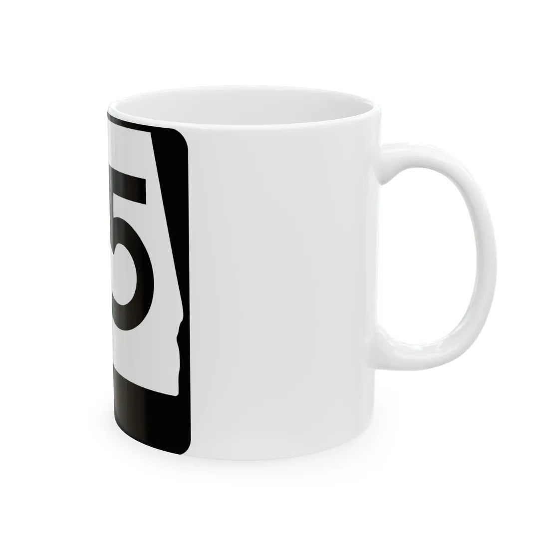 Alabama 25 (Alabama) (Road Sign) White Coffee Mug - Go Mug Yourself