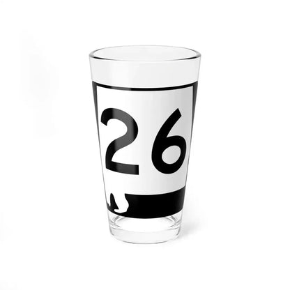 Alabama 26 (Alabama) (Road Sign) Pint Glass 16oz 16oz - Go Mug Yourself