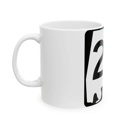 Alabama 28 (Alabama) (Road Sign) White Coffee Mug - Go Mug Yourself