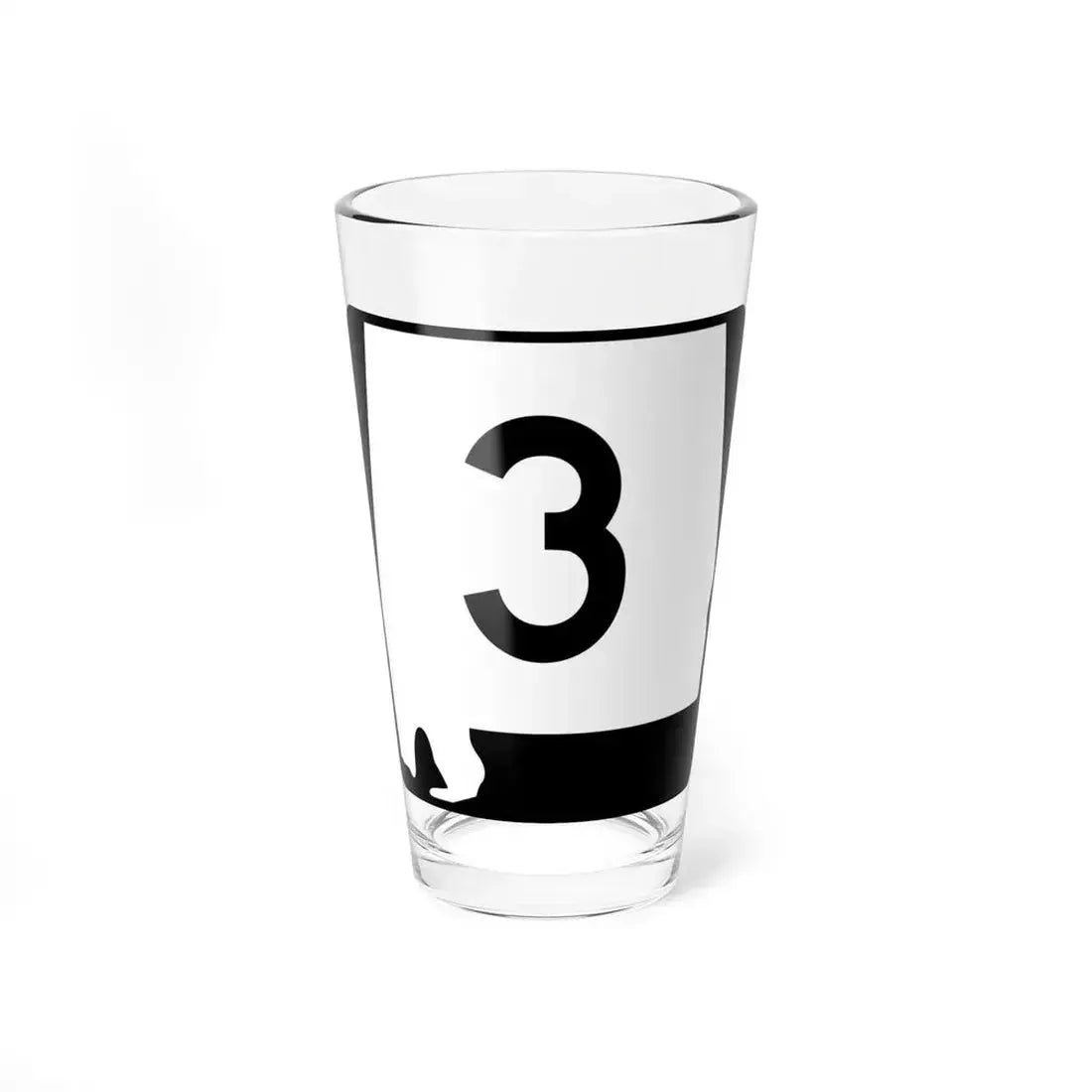 Alabama 3 (Alabama) (Road Sign) Pint Glass 16oz 16oz - Go Mug Yourself