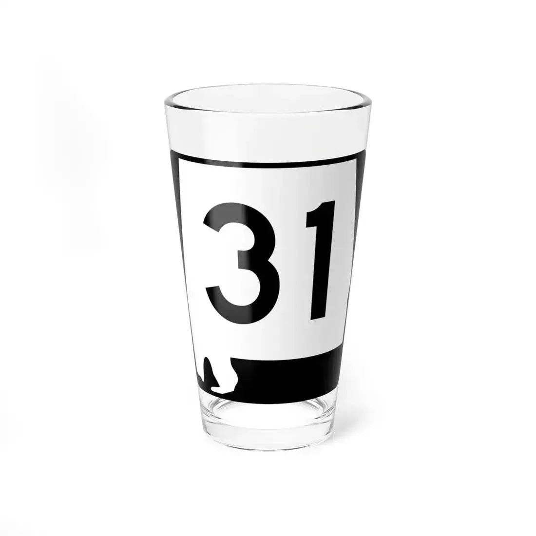Alabama 31 (Alabama) (Road Sign) Pint Glass 16oz 16oz - Go Mug Yourself