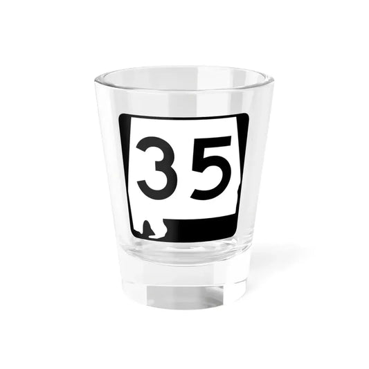 Alabama 35 (Alabama) (Road Sign) Shot Glass 1.5oz 1.5oz - Go Mug Yourself