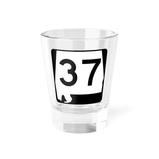 Alabama 37 (Alabama) (Road Sign) Shot Glass 1.5oz 1.5oz - Go Mug Yourself