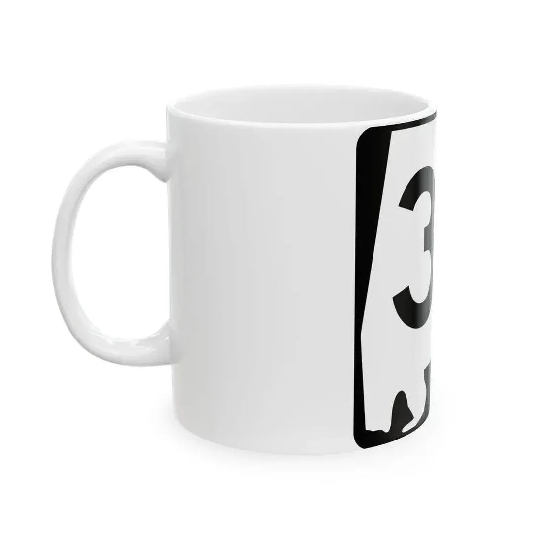 Alabama 37 (Alabama) (Road Sign) White Coffee Mug - Go Mug Yourself