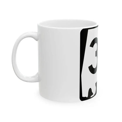 Alabama 37 (Alabama) (Road Sign) White Coffee Mug - Go Mug Yourself