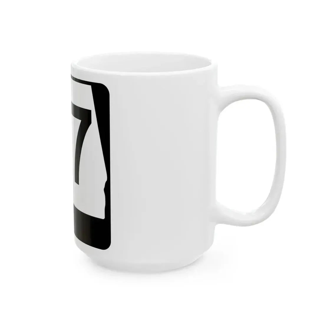 Alabama 37 (Alabama) (Road Sign) White Coffee Mug - Go Mug Yourself
