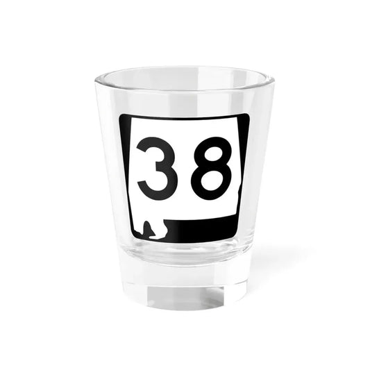 Alabama 38 (Alabama) (Road Sign) Shot Glass 1.5oz 1.5oz - Go Mug Yourself