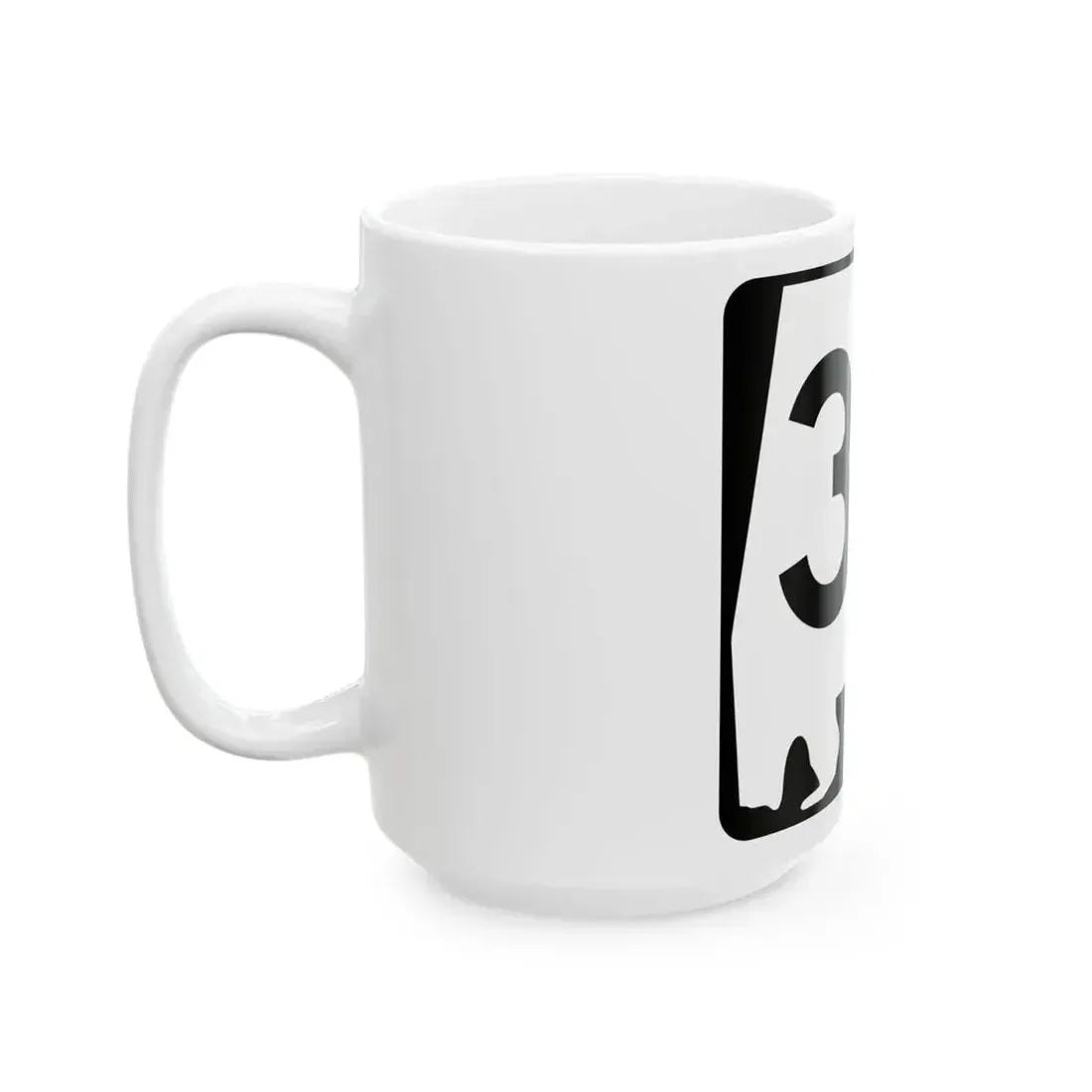 Alabama 38 (Alabama) (Road Sign) White Coffee Mug - Go Mug Yourself
