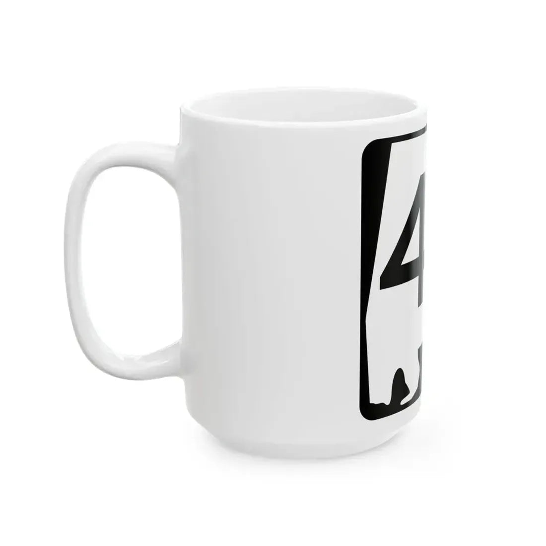 Alabama 40 (Alabama) (Road Sign) White Coffee Mug - Go Mug Yourself