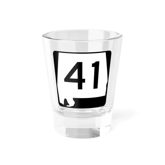 Alabama 41 (Alabama) (Road Sign) Shot Glass 1.5oz 1.5oz - Go Mug Yourself