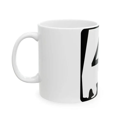 Alabama 41 (Alabama) (Road Sign) White Coffee Mug - Go Mug Yourself