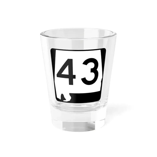 Alabama 43 (Alabama) (Road Sign) Shot Glass 1.5oz 1.5oz - Go Mug Yourself